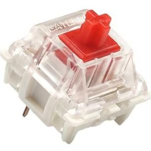 Pack Gateron ks-9 G-PRO Key Switches voor Mechanische Gaming-toetsenborden | Plaat Gemonteerd | Voorgesmeerd Switches(Gateron PRO Red, 65 Stuks)