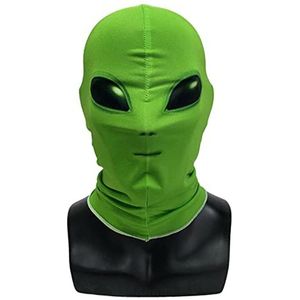 Groene alien masker cosplay UFO alien volgelaatsmasker helm carnaval maskerade Halloween party