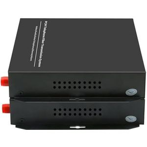 1 paar 8 kanaal -Pcm Voice tel over glasvezel multiplexer extender met 100m Ethernet, ondersteuning beller -ID en faxfunctie
