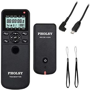 PHOLSY Camera bediening met HDR en intervalometer voor Sony a7M3, a7M4, a7RM3, a7RM4, a3500, a6600, a6500, a6400, a6100, RX100M4