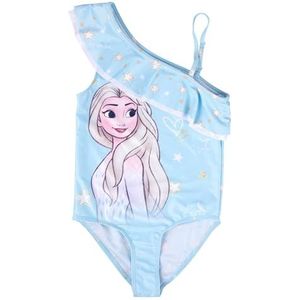 Disney Elsa Frozen badpak met ruches voor meisjes, blauw, blauw, 110-116