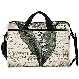 EZIOLY Medievalcottonpostcard 14 Inch15 Inch Laptop Schouder Messenger Bag Crossbody Aktetas Messenger Sleeve voor 13 Inch tot 14 inch Laptop, Meerkleurig, 11*15in