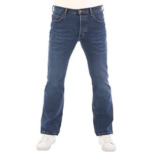 Lee Heren Jeans Bootcut Denver broek blauw jeansbroek mannen katoen stretch denim blauw w30 w31 w32 w33 w34 w36 w38 w40 w42 w44, Aged Alva (Lss1hdbf3), 32W / 34L