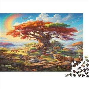 Wildlife legpuzzels uitdagende educatieve spellen bospuzzelcadeaus voor volwassenen en tieners van premium houten plank vierkante puzzels voor koppels en vrienden 1000 stuks (75 x 50 cm)