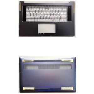 Laptop LCD-achterkant, bovenpaneel, palmrest, bovenste onderkant, beschermhoes voor Huawei voor MateBook D16 HVY-WAP9 2021(Brown)