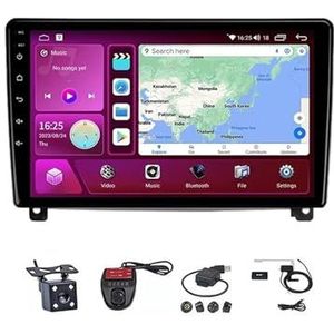 Android Autoradio Video Multimedia Speler, 9 Inch Touch Screen Radio Plug And Play Autotoebehoren Met Bluetooth En Navigatie En Achteruitrijcamera Voor Peugeot 407 1 2004-2011(M300S 4G+WIFI 3G+32G)