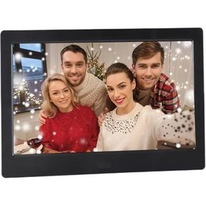 10,1 Inch Digitale Fotolijst Desktop Elektronisch Album IPS Scherm Foto/Video Muziek Klok Kalender Achterkant Standaard Afstandsbediening Eenvoudig Delen Momenten