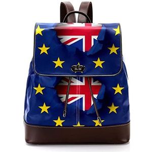 Gepersonaliseerde schooltassen Boekentassen voor Teen Brexit Engeland, Meerkleurig, 27x12.3x32cm, Rugzak Rugzakken