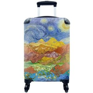 MuchoWow® Koffer - Van Gogh - Oude Meesters - Schilderij - Past binnen 55x40x20 cm en 55x35x25 cm - Handbagage - Trolley - Fotokoffer - Cabin Size - Print