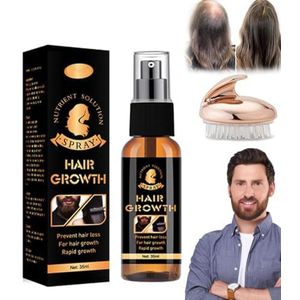 Premium biotine haar- en baardbooster, Premium biotine haar- en baardspray-booster voor mannen, haargroeiserumspray voor haar en baard, baardspray baardgroei,1Pcs