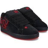 Dc Shoes Court Graffik Logo Contrast Skate Sneakers voor heren, veterschoenen, Donkergrijs Rood, 47 EU