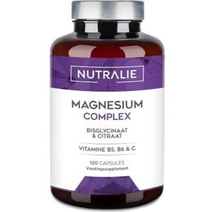 Magnesium - Citraat en Bisglycinaat - 100 Capsules - Hoogste Zuiverheid