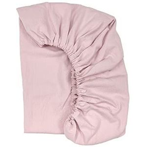 KraftKids Hoeslaken mousseline dubbele crêpe roze van 100% katoen in maat 120 x 60 cm, handgemaakte matrashoes gemaakt in de EU