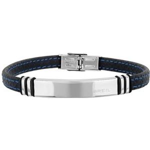 Breil - Armband voor Heren Savage Collection - Roestvrij staal en Siliconen Band - Lengte 22 cm, Eén maat, Acciaio, Geen edelsteen