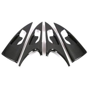 Zelfklevend Beschermhoes Voor Deurhandgreep Met Enkel Gat En Raambedieningsknop 10e Generatie Civic 2016-2021, Accessoires Krasbescherming(Inner door bowl-carbon fiber pattern)