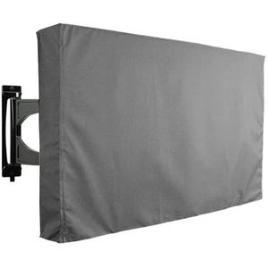 Outdoor tv-hoes buiten tv-hoes 600D zwaar belastbaar Oxford-materiaal voor 61 tot 175 cm tv met afstandsbediening tas waterdicht en stofdicht tv-hoes buitenbehuizing (kleur: grijs, maat: 180 x 180 cm)
