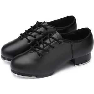 Kraftpaid Tap Dance Schoenen, Tap Schoenen, Lace Up Tap Dance-schoenen, Vrouwen Tap Schoendansen, Unisex Volwassenen Sync Tap Dansschoen, Slijtvast, Antislip, Ademend, Voor Tap Dance Performances En