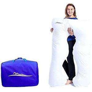 Makosas Origineel comfortkussen, premium, orthopedisch knuffelkussen, lichaamskussen, zijslaapkussen, voor een betere slaap en tegen rugklachten, 100 x 150 cm