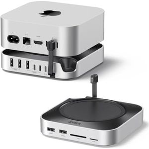 UGREEN - Mac Mini M4 Dock - USB C Hub - Voor Mac Mini M4/M4 Pro - Met M.2 NVMe SSD-uitbreiding - 7 USB-poorten - 10 Gbps