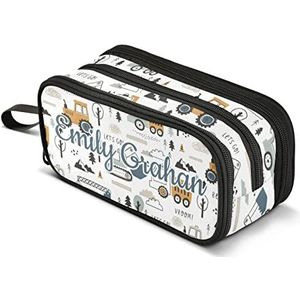 Cartoon Custom Pencil Case Leuke Cars Student Pen Box Grote Capaciteit Pen Case Briefpapier Tas Multifunctionele Organiseren Tas Crayon Box voor Tieners Jongens Meisjes Volwassenen