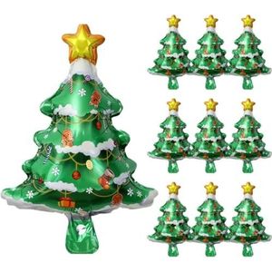 10/1PCS Mini Gingerbread Man Folie Ballonnen Speelgoed Kerstboom Kerstman Kinderen Verjaardagsfeestje Kerstvakantie Decoraties-Kerstboom-1PCS
