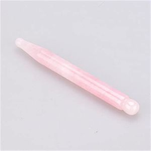 Guasha Board Jade gezichtsmassager kristal energie roze steen 1 stuk (kleur: wijnrood)
