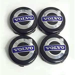 4 stuks wielnaafdoppen voor Volvo XC90 XC70 XC60 V40 V50 V60 S60 S70 S90 autonaafdoppen wieldoppen vervangende naafdoppen stickers 64mm wielnaafdoppen