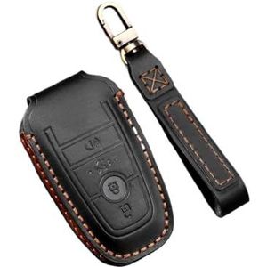 Sleutelbehuizing houder Voor Fusion Voor Rand Voor Mustang Voor Explorer Voor F150 F250 F350 Voor Ecosport Lederen Afstandsbediening Sleutel Case Cover Houder Shell Fob Sleutelbehuizing(9)