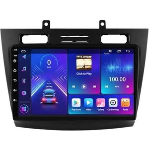 Dubbele DIN Android 14 autoradio voor Ford Transit Connect 2005-2014 9 Duim QLED Touch screen-met Draadloze Carplay Android Auto GPS navigatie 4G WiFi Stuurwielbediening achteruitrijcamera(P4 4G+WIFI