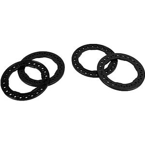 Wheel Beadlock-ringen, Praktische 1,9 Inch Hogedrukbestendige Stabiele Reservewiel Beadlock-ring 4 Stuks voor Reparatie (Zwart)