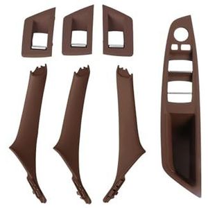 Auto interieurdeurgrepen 7-delige Set Voor BMW 5-serie F10 F18 523 525 528 LHD RHD Auto-interieurdeurgreepafdekking(RHD Red)