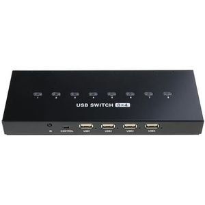 SELVFZ USB2.0 Handmatige Switcher Hubs Printer Delen Apparaat 8 In 4 Uit USB Selectors KVM Hubs Adapter