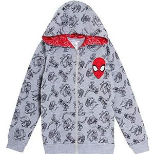 Marvel Spiderman Jongens Hooded Jas Kids Avengers Hoodie Volledige Zip Hoody Lichtgewicht Jas, Grijs, 2-3 jaar