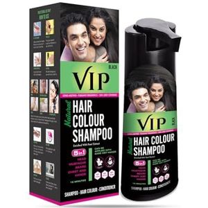 VIP 5-in-1 Hair Colour Shampoo Base Hair Color Black (180 ml)