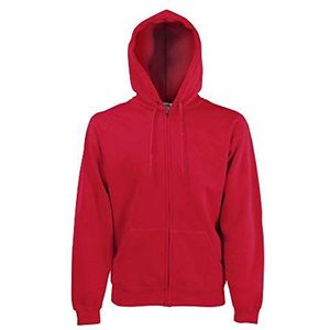 Fruit of the Loom Sweatjack met capuchon, rood, XL