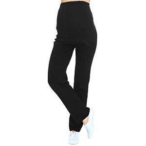 MijaCulture Zwangerschapsbroek/yogabroek met extra buikpaneel/zwangerschapsmode 3010, zwart/kort, M