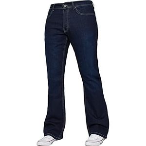 Enzo Bootcut jeans voor heren, Indigo, 32W / 30L