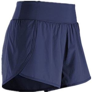 NP Zomer Losse Sport Korte Broek Vrouwen Taille Yoga Running Buiten Dragen Casual, Blauw, M