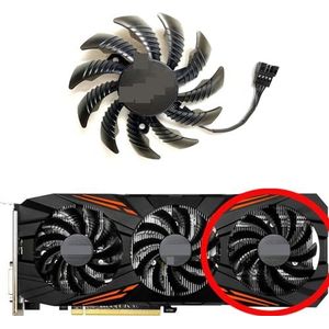 Vervangende ventilator voor GIGABYTE GeForce P104-100 GTX1060 1070 1070ti 1080 1080ti G1 grafische kaart T128010SU(Right fan)