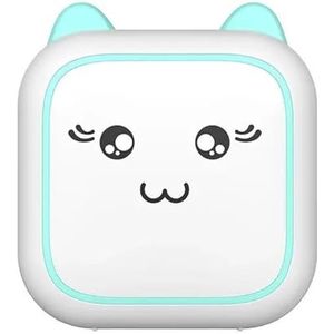 Miniprinter Thermische Zelfklevende Etiketten Printersticker Bluetooth Mini Pocket Label Notes-printer For Thuis En Op Kantoor Helder Afdrukken(Blue)