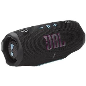 JBL Charge 6 - Draagbare waterdichte en valbestendige Bluetooth-luidspreker, vet Pro-geluid met AI-geluidsboost, 28 uur speeltijd, ingebouwde powerbank en wordt geleverd met een stevige/afneembare