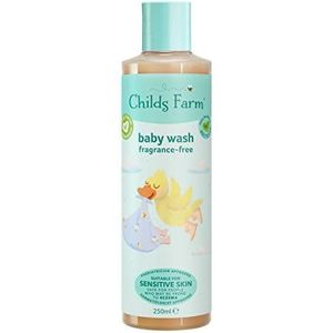 Childs Farm | Baby Body Wash | Ongeparfumeerd | Reinigt zachtjes | Geschikt voor pasgeborenen met een droge, gevoelige en eczeemgevoelige huid | 250 ml (verpakking kan variëren)