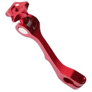 Motorfiets remhendels Motorfiets CNC tuimelaar achterrem verstelbare spanningshendel geschikt voor pit dirt bike geschikt voor ATV universeel Koppeling remhendel(Red)