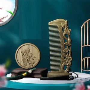 2Pc Kam Spiegel Set Kam Krullend Haar Kam Ronde Spiegel Set Massage Kam