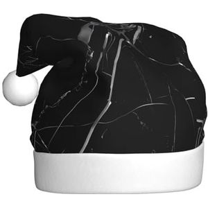 Zwarte Marmeren Unisex Kerst Hoed Voor Thema Party Kerst Nieuwjaar Decoratie Kostuum Accessoire