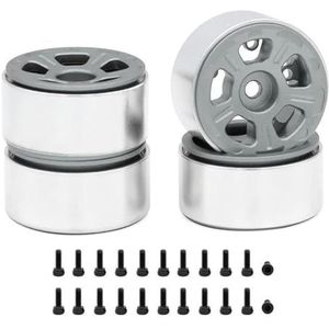 ZIBOXI 1,0 inch RC velgen 5/10-spaaks wielnaaf for 1/24 1/18 RC auto (Color : 2405 Wide Grey)