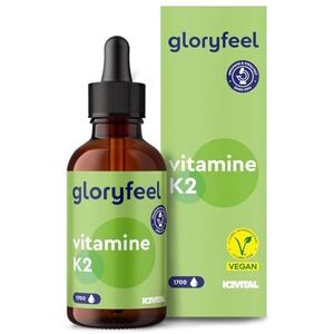 Vitamine K2 MK7 Druppels, 50 ml, Hoge dosis 200 mcg per 10 Druppels, Ondersteuning van Kraakbeen en Botten, Premium Vitamine K2 MK-7 Menaquinone inhoud 99,97% All-Trans - Geproduceerd in Duitsland