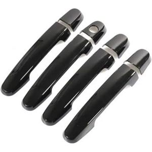 Autodeurgreepafdekking Auto Vervangbare Decoratie Accessoires Waterdichte Deurklink Beschermhoes Voor Toyota Voor Avensis Voor T250 2003-2008(Zwart,1)