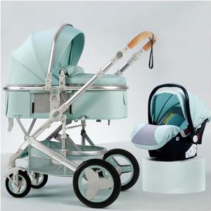 Dubbele kinderwagen 3 in 1 tandemkinderwagens Aluminiumlegering Kinderwagen met dubbele zitting Lichtgewicht opvouwbare kinderwagen met dubbele zitting