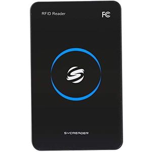 13.56MHZ Smart Card Reader, Contactloze HF RFID Smart IC USB Card Reader met LED-verlichting Compatibel met Windows XP 7 Linux Android voor één MF1 S50 S70